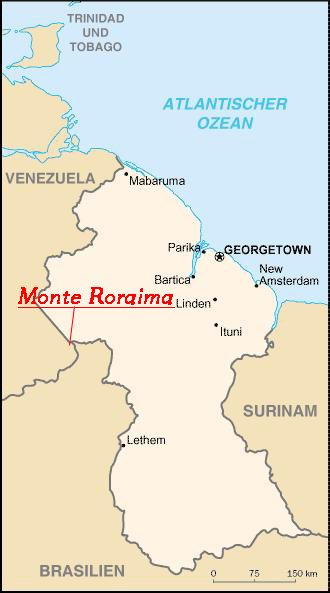 guyana-landkarte